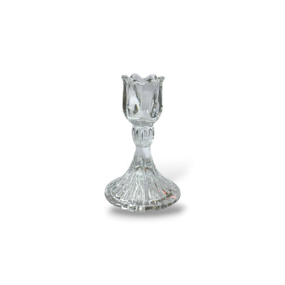 Bougeoir en verre tulipe - petit modèle