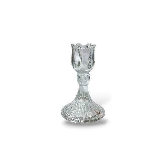 Bougeoir en verre tulipe - petit modèle