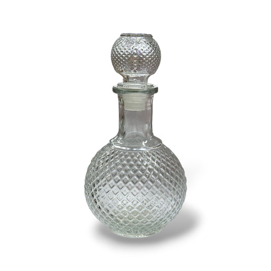 Fiole décorative en verre ronde - format grand