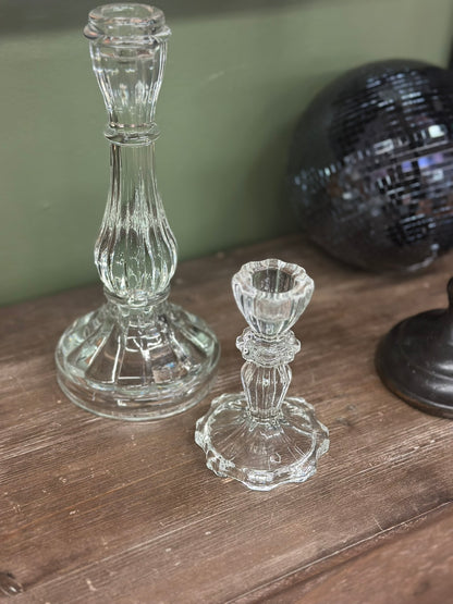 Bougeoir en verre - petit modèle