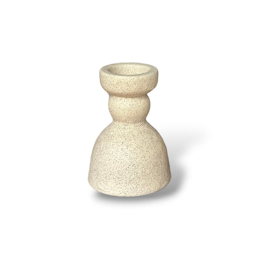 Bougeoir crème moucheté - Taille XS
