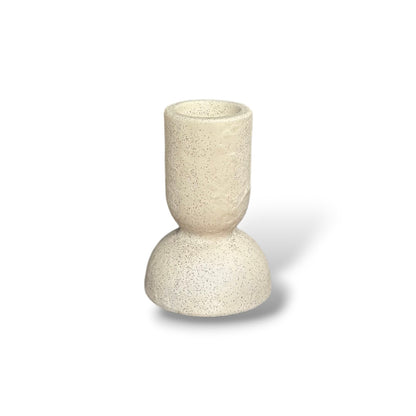 Bougeoir crème moucheté - Taille S