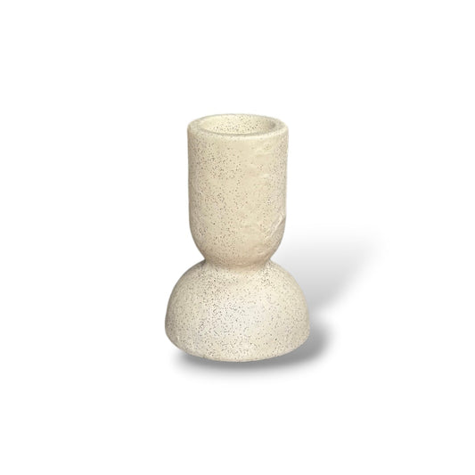 Bougeoir crème moucheté - Taille S