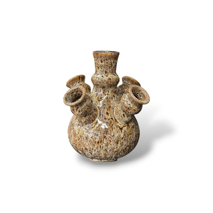 Vase tulipe marron
