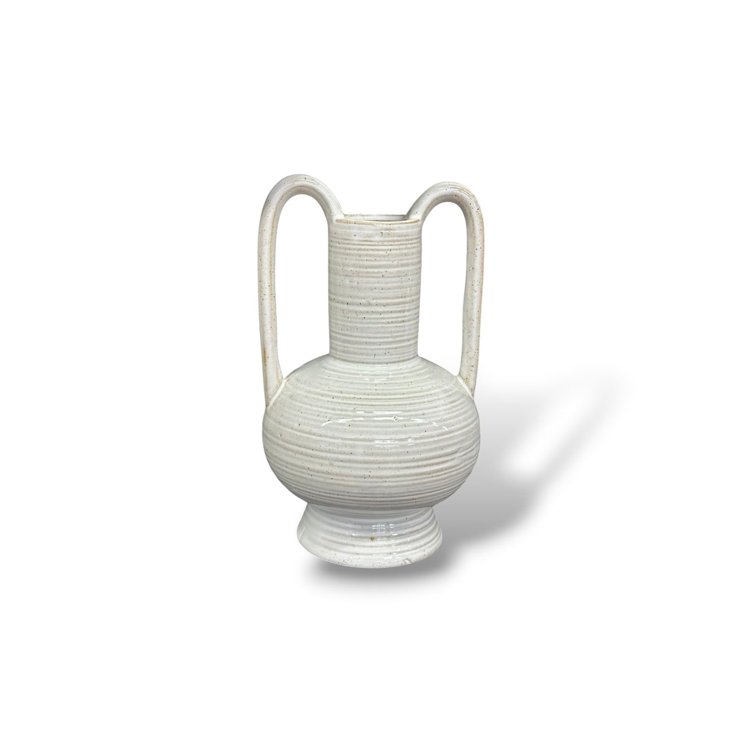 Vase blanc 2 anses - Taille S