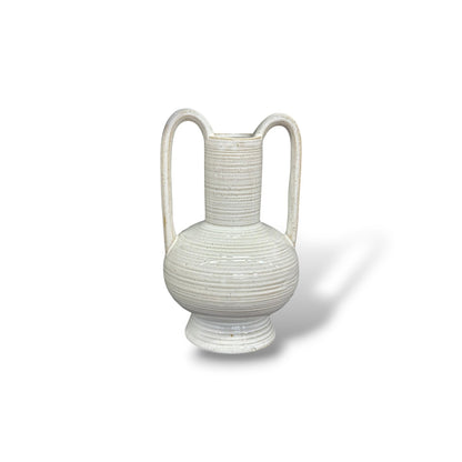 Vase blanc 2 anses - Taille S