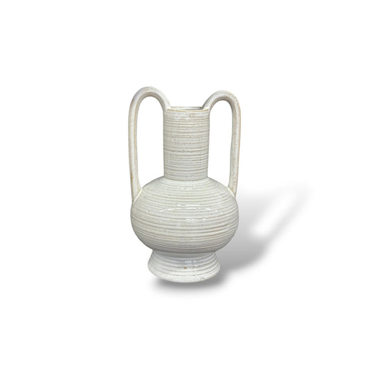 Vase blanc 2 anses - Taille S