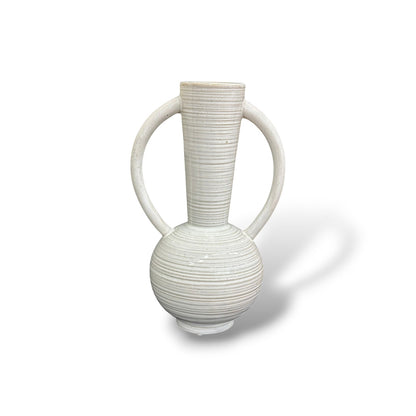 Vase blanc 2 anses - Taille M