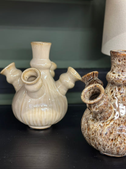 Vase tulipe beige