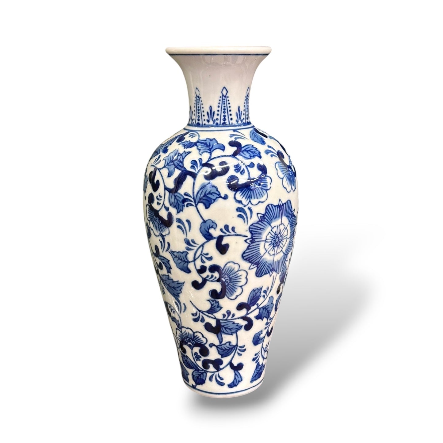 Vase bleu de Chine en porcelaine