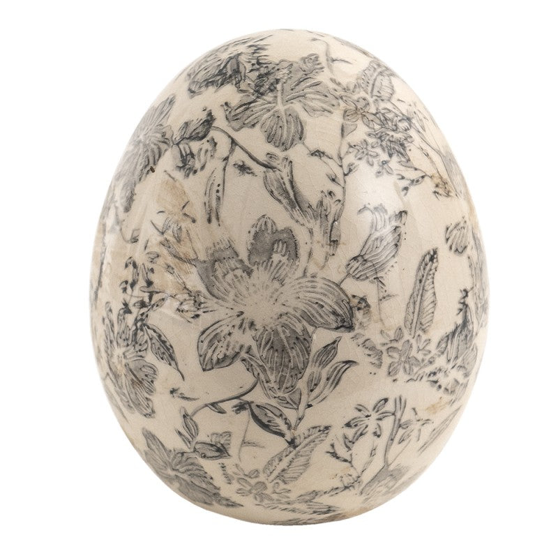Oeuf décoratif gris - Taille M