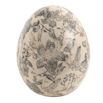 Oeuf décoratif gris - Taille M