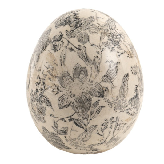 Oeuf décoratif gris - Taille M