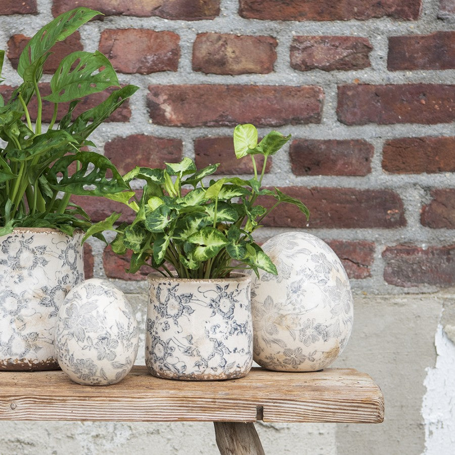 Oeuf décoratif gris - Taille S